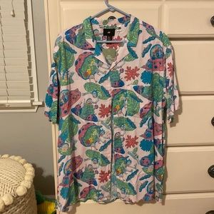 H&M Ricky Morty, collard shirt